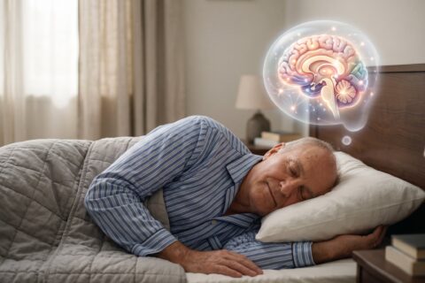 A study of 2,410 adults found that regularly sleeping nine hours or more raises blood levels of the main protein used to detect early Alzheimer’s. The curve spikes sharply past ten hours