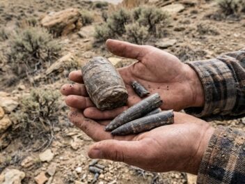 Wyoming fossil hunters call them squid butts. Scientists have described the fattest one ever found, from a family thought to be long gone