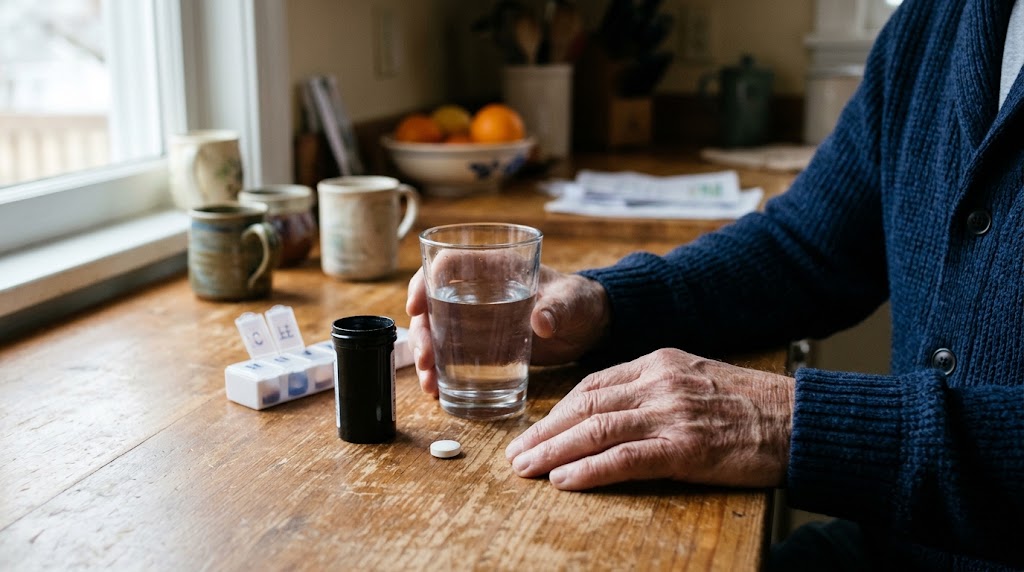 A daily vitamin C pill did not slow a blood condition that can turn into leukemia, but people who took it were more likely to be alive three years later